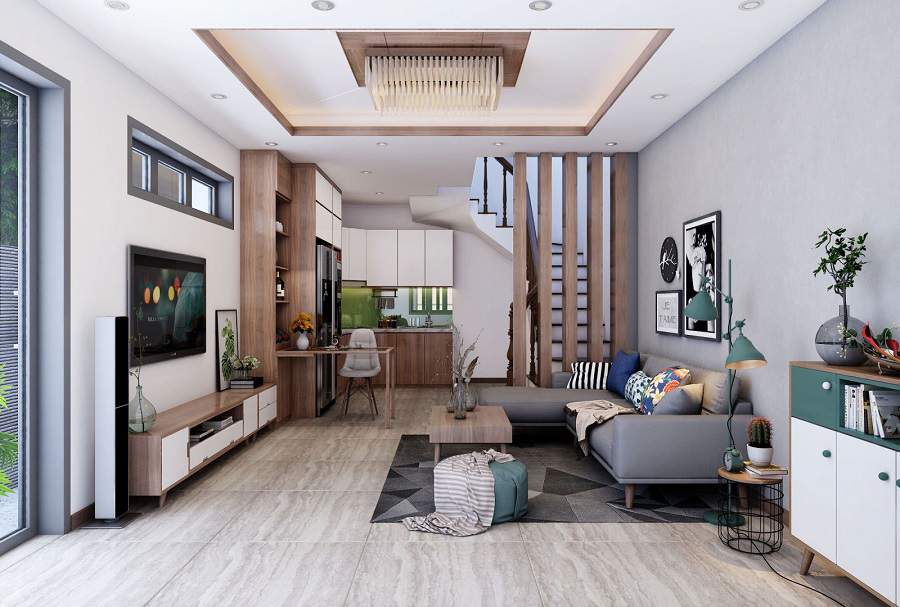 Thiết kế nội thất nhà phố 3 tầng siêu đẹp với bài này